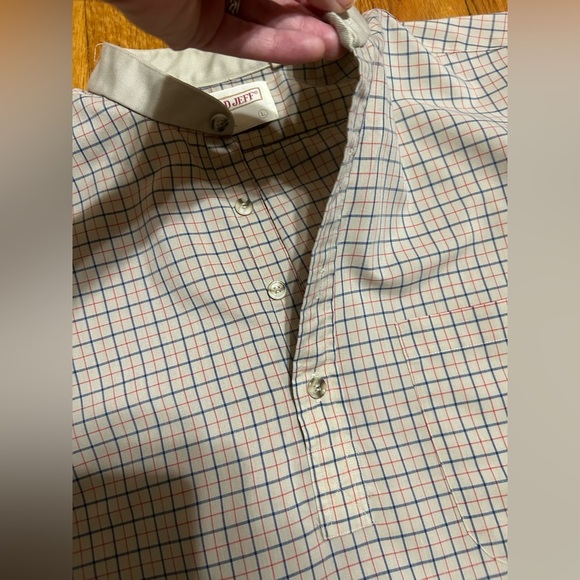 Vintage 70s Lord Jeff 100% Cotton Size Large Checkered Retro Shirt - Picture 4 of 10